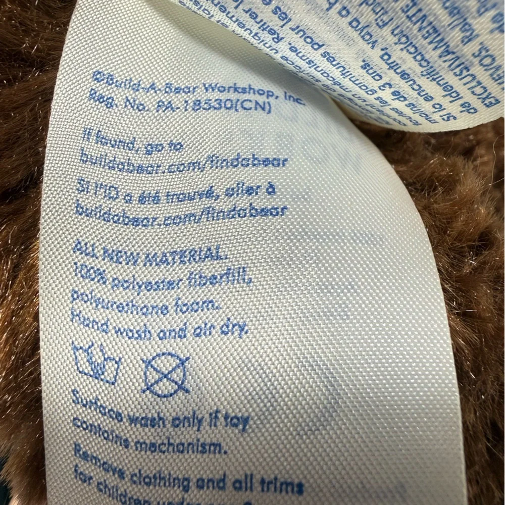 Build-A-Bear Brinley Bear Plush Brown Teddy - Picture 6 of 7